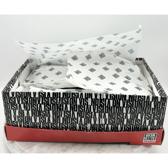 NIB Vision Street Wear Men's US 10 Suede Hi Top Retro BLACK BIG PATCH! 1986-1988 - Picture 10 of 13